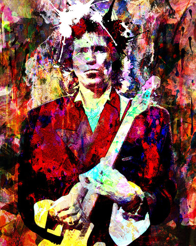 Keith Richards Art - The Rolling Stones