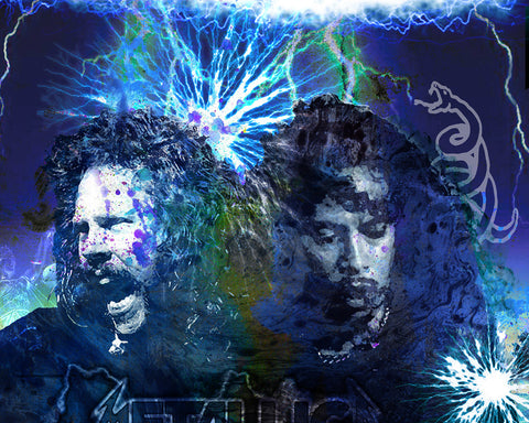 Metallica Art - James Hetfield and Kirk Hammett