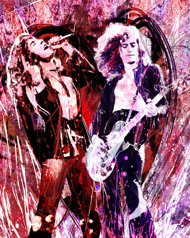 Led Zeppelin Art - Page and Plant
