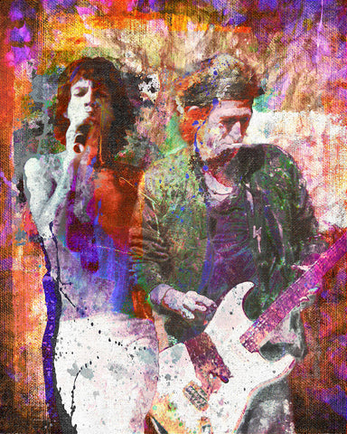 Rolling Stones Art - Mick Jagger and Keith Richards